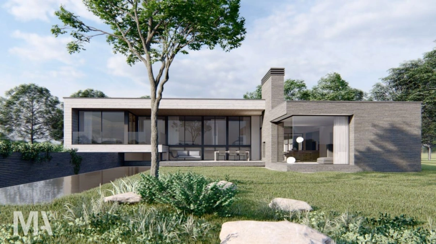 Nieuwbouw  landhuis op Landgoed Buddezand in Wilp