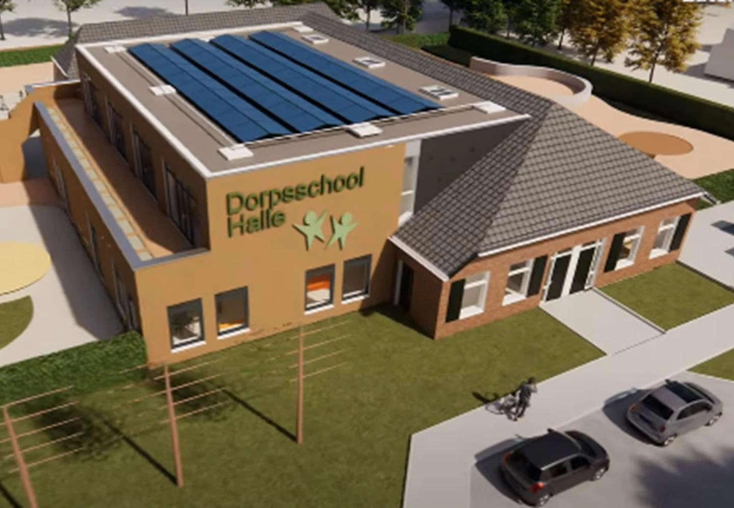 Nieuw- en verbouw Dorpschool Halle